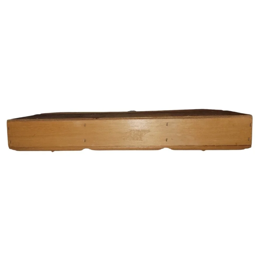 Vintage Wood Wall Mail Organizer Bills Letters Misc 3 Slot Hanging Holder